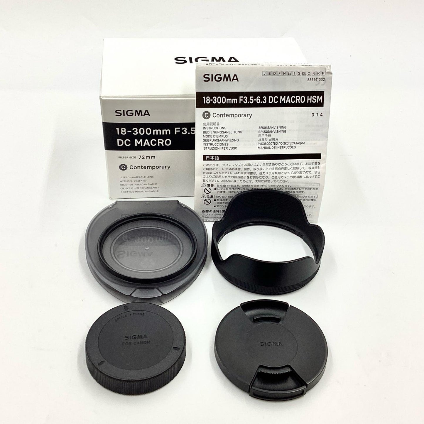 【全額返金保証】【最速発送】SIGMA 18-300mm F3.5-6.3 DC MACRO OS HSM [キヤノン用] 美品 動作確認済