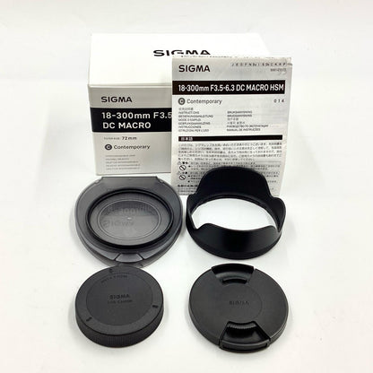 【全額返金保証】【最速発送】SIGMA 18-300mm F3.5-6.3 DC MACRO OS HSM [キヤノン用] 美品 動作確認済