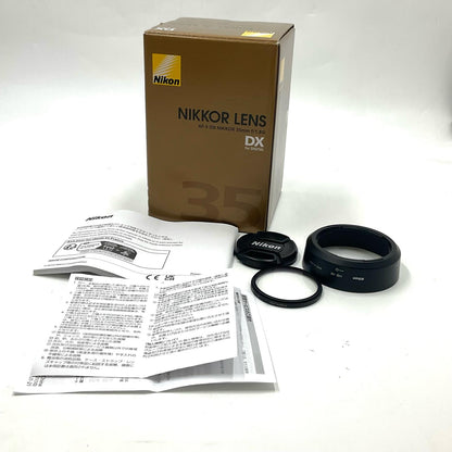 【全額返金保証】【最速発送】Nikon AF-S DX NIKKOR 35mm f/1.8G 美品 動作確認済