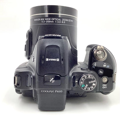 【全額返金保証】【最速発送】Nikon コンパクトデジタルカメラ COOLPIX P610 [ブラック] 動作確認済