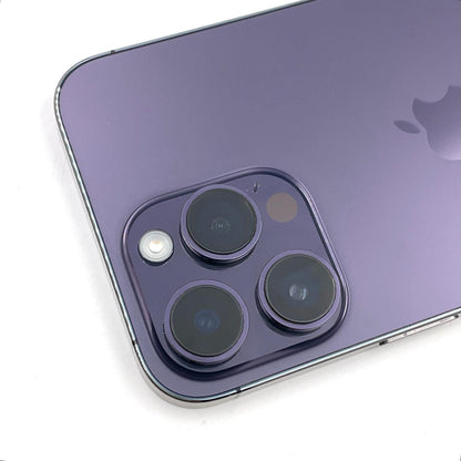 【全額返金保証】【最速発送】Apple iPhone iPhone 14 Pro Max 256GB ディープパープル au 動作確認済 83%