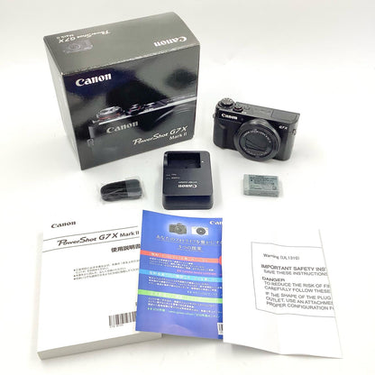 【全額返金保証】【最速発送】Canon コンパクトデジタルカメラ PowerShot G7X Mark II 美品 動作確認済