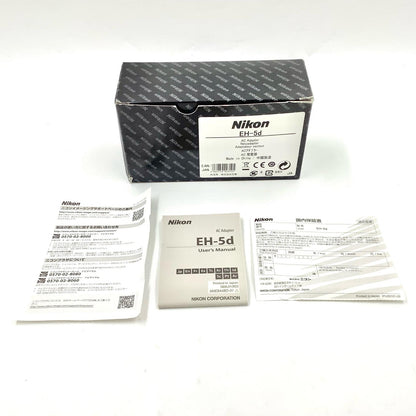 【全額返金保証】【最速発送】Nikon ACアダプター EH-5d + パワーコネクター EP-5B 美品 動作確認済