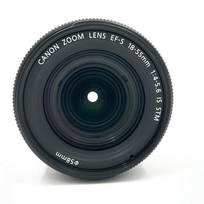 【全額返金保証】【最速発送】Canon EF-S18-55mm F4-5.6 IS STM 美品 動作確認済