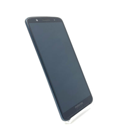 【全額返金保証】【最速発送】Motorola moto g (6)plus 64GB ディープインディゴ SIMフリー 白ロム 動作確認済