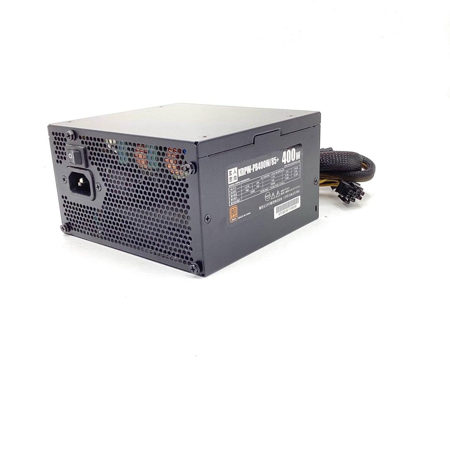 【全額返金保証】【最速発送】玄人志向 電源ユニット KRPW-PB400W/85+ 動作確認済