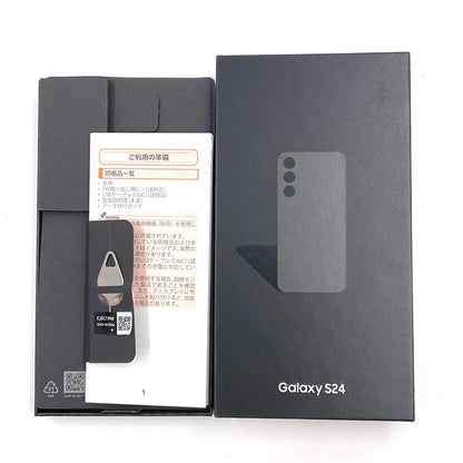 【全額返金保証】【最速発送】SAMSUNG Galaxy S24 256GB オニキスブラック au SCG25 動作確認済