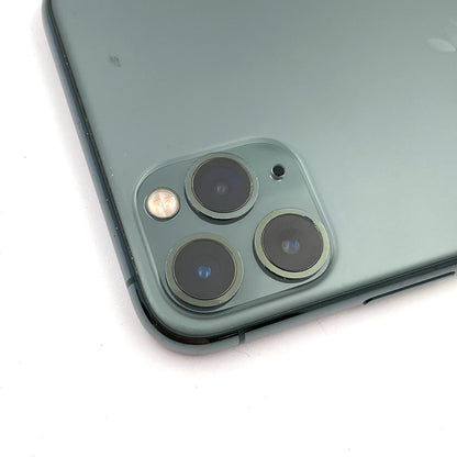 【全額返金保証】【最速発送】Apple iPhone iPhone 11 Pro Max 256GB ミッドナイトグリーン Softbank 白ロム 動作確認済 72%