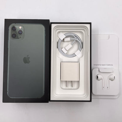 【全額返金保証】【最速発送】Apple iPhone iPhone 11 Pro Max 256GB ミッドナイトグリーン Softbank 白ロム 動作確認済 72%