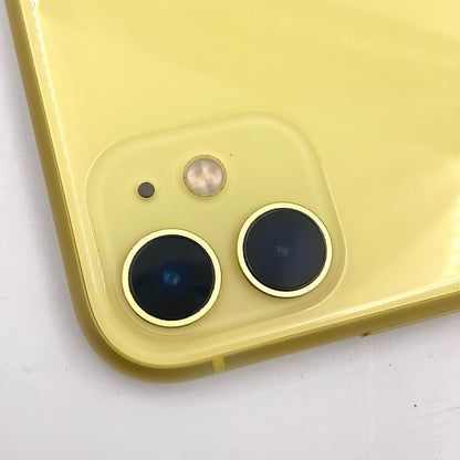 【全額返金保証】【最速発送】Apple iPhone iPhone 11 128GB イエロー docomo 白ロム 動作確認済 85%