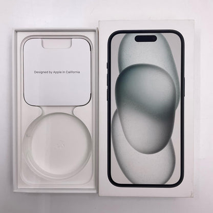 【全額返金保証】【最速発送】Apple iPhone iPhone 15 128GB ブラック au 白ロム 美品 動作確認済 90%
