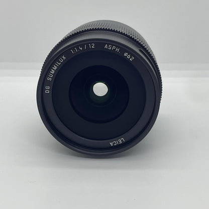 【全額返金保証】【最速発送】Panasonic LEICA DG SUMMILUX 12mm/F1.4 ASPH. H-X012 超美品 動作確認済
