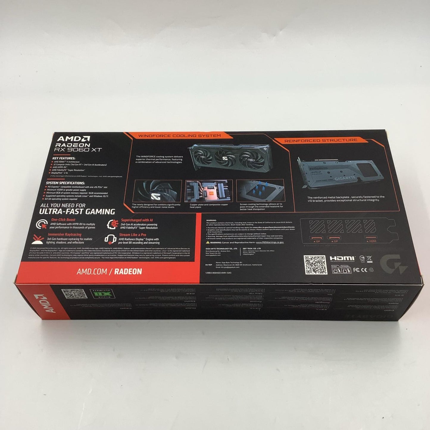 【全額返金保証】【最速発送】GIGABYTE グラフィックボード AMD Radeon RX 9060 XT GV-R9060XTGAMING OC-8GD 新品未開封 即納OK