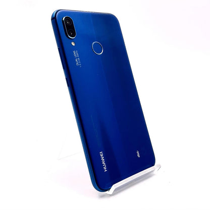 【全額返金保証】【最速発送】Huawei P lite 20 64GB クラインブルー au HWV32 白ロム 動作確認済