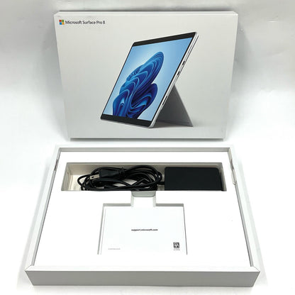 【全額返金保証】【最速発送】Microsoft Surface Pro 8 N1N-00001 11th Gen Intel Core i5-1135G7 @ 2.40GHz 8GB M.2 SSD 256GB 85.6% 動作確認済