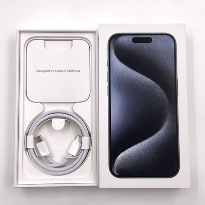 【全額返金保証】【最速発送】Apple iPhone iPhone 15 Pro 256GB ブルーチタニウム SIMフリー 白ロム 動作確認済 88%