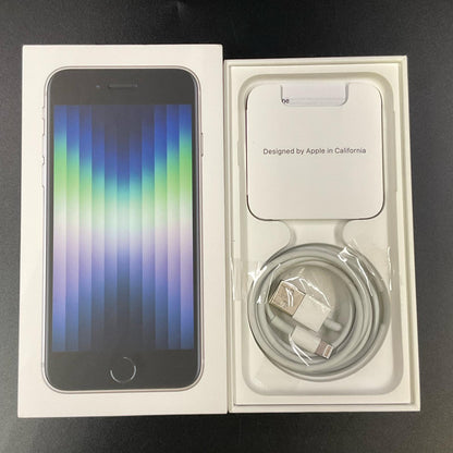 【全額返金保証】【最速発送】Apple iPhone iPhone SE（第3世代） 64GB スターライト Softbank SIMフリー 動作確認済 85%