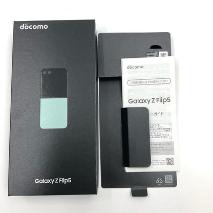 【最速発送】SAMSUNG Galaxy Z Flip5 256GB ミント docomo SC-54D 白ロム【難有】