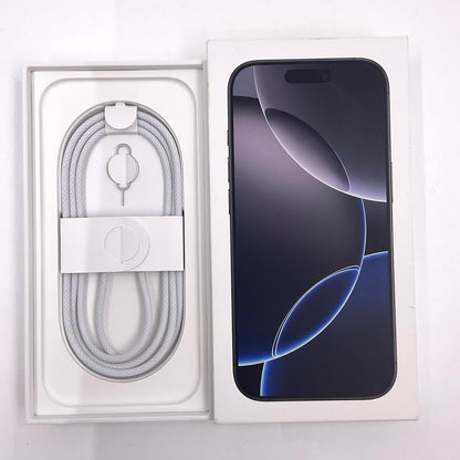 【全額返金保証】【最速発送】Apple iPhone iPhone 16 Pro 256GB ブラックチタニウム SIMフリー 白ロム 美品 動作確認済 100%