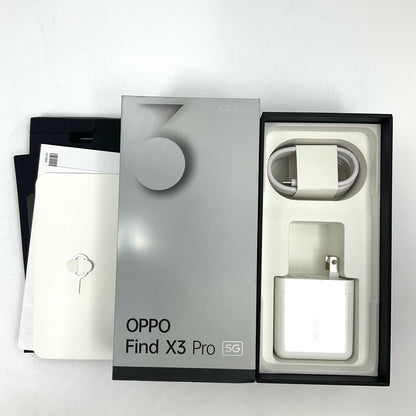 【全額返金保証】【最速発送】OPPO Find X 3 Pro 256GB グロスブラック SIMフリー CPH2173 白ロム 動作確認済