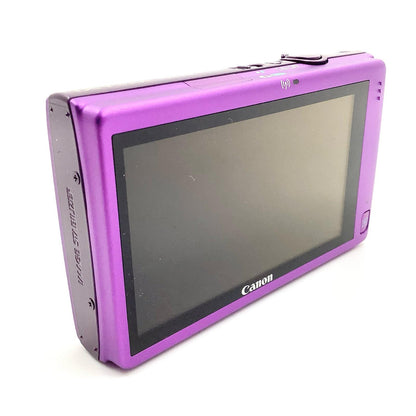 【全額返金保証】【最速発送】Canon コンパクトデジタルカメラ IXY 430F [パープル] 美品 動作確認済