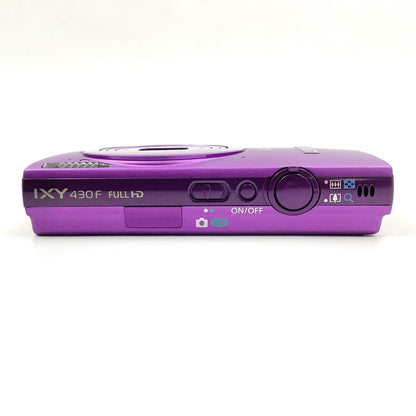 【全額返金保証】【最速発送】Canon コンパクトデジタルカメラ IXY 430F [パープル] 美品 動作確認済