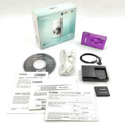 【全額返金保証】【最速発送】Canon コンパクトデジタルカメラ IXY 430F [パープル] 美品 動作確認済
