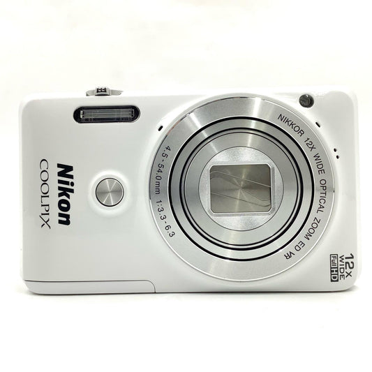 【全額返金保証】【最速発送】Nikon コンパクトデジタルカメラ COOLPIX S6900 [ナチュラルホワイト] 美品 動作確認済