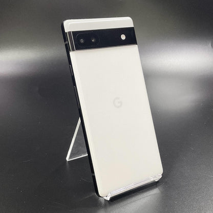 【全額返金保証】【最速発送】Google Pixel 6a 128GB Chalk au GB17L 白ロム 動作確認済