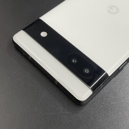 【全額返金保証】【最速発送】Google Pixel 6a 128GB Chalk au GB17L 白ロム 動作確認済