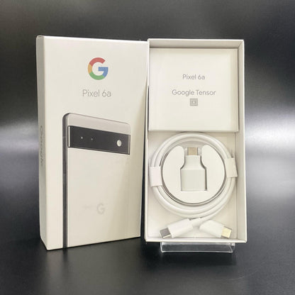 【全額返金保証】【最速発送】Google Pixel 6a 128GB Chalk au GB17L 白ロム 動作確認済