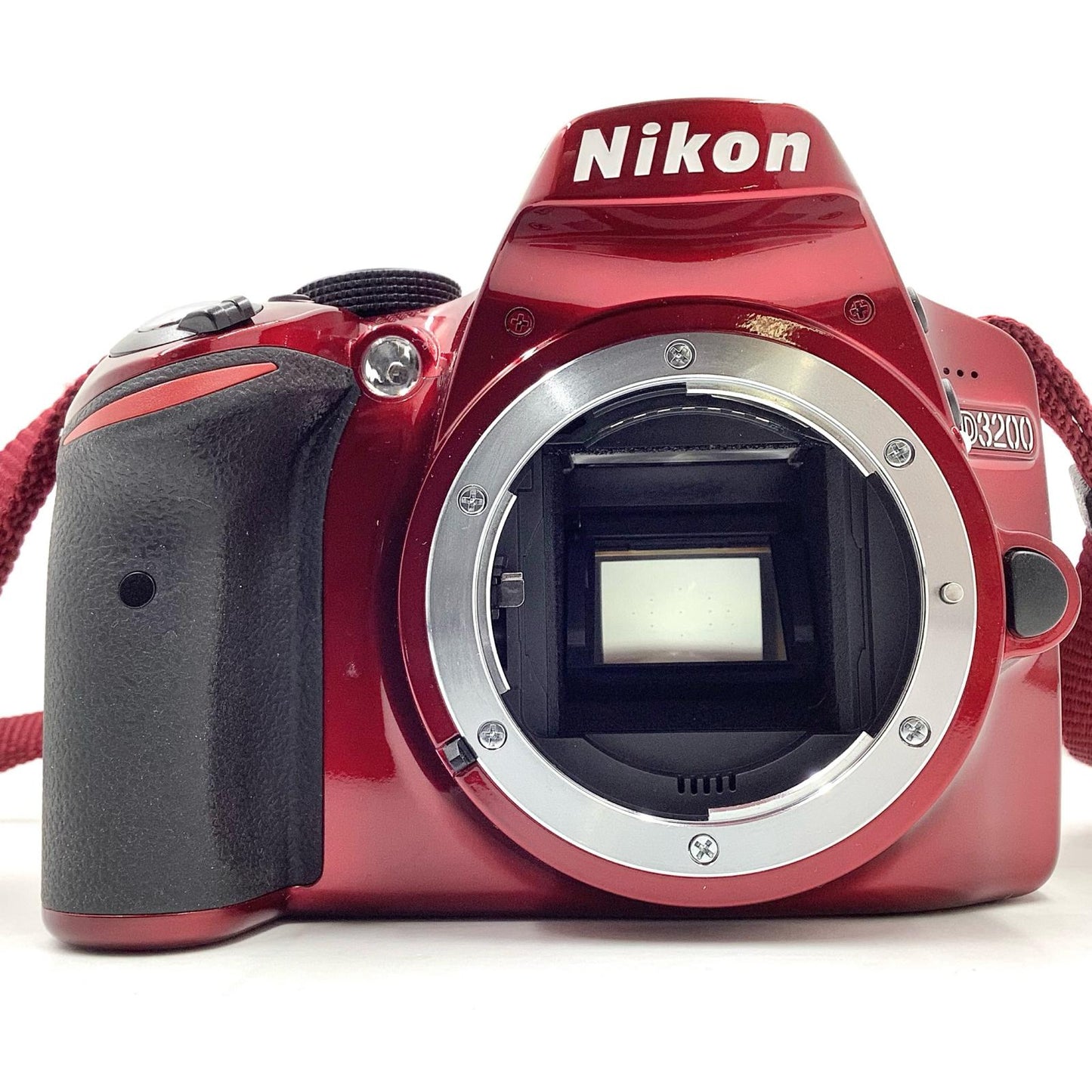 【最速発送】Nikon デジタル一眼 D3200 ボディ レッド【難有】