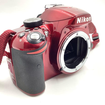 【最速発送】Nikon デジタル一眼 D3200 ボディ レッド【難有】