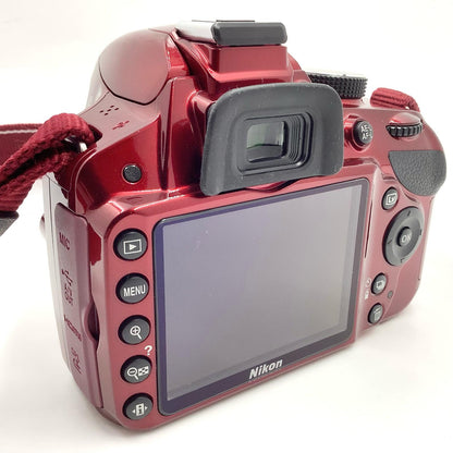 【最速発送】Nikon デジタル一眼 D3200 ボディ レッド【難有】