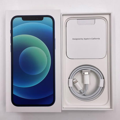 【全額返金保証】【最速発送】Apple iPhone iPhone 12 128GB ブルー Softbank SIMフリー 白ロム 美品 動作確認済 88%