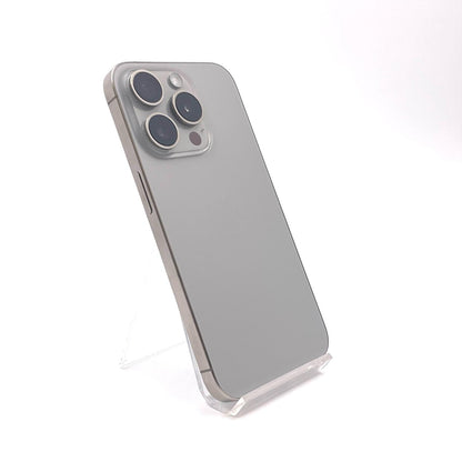 【全額返金保証】【最速発送】Apple iPhone iPhone 15 Pro 128GB ナチュラルチタニウム 白ロム 美品 動作確認済 85%