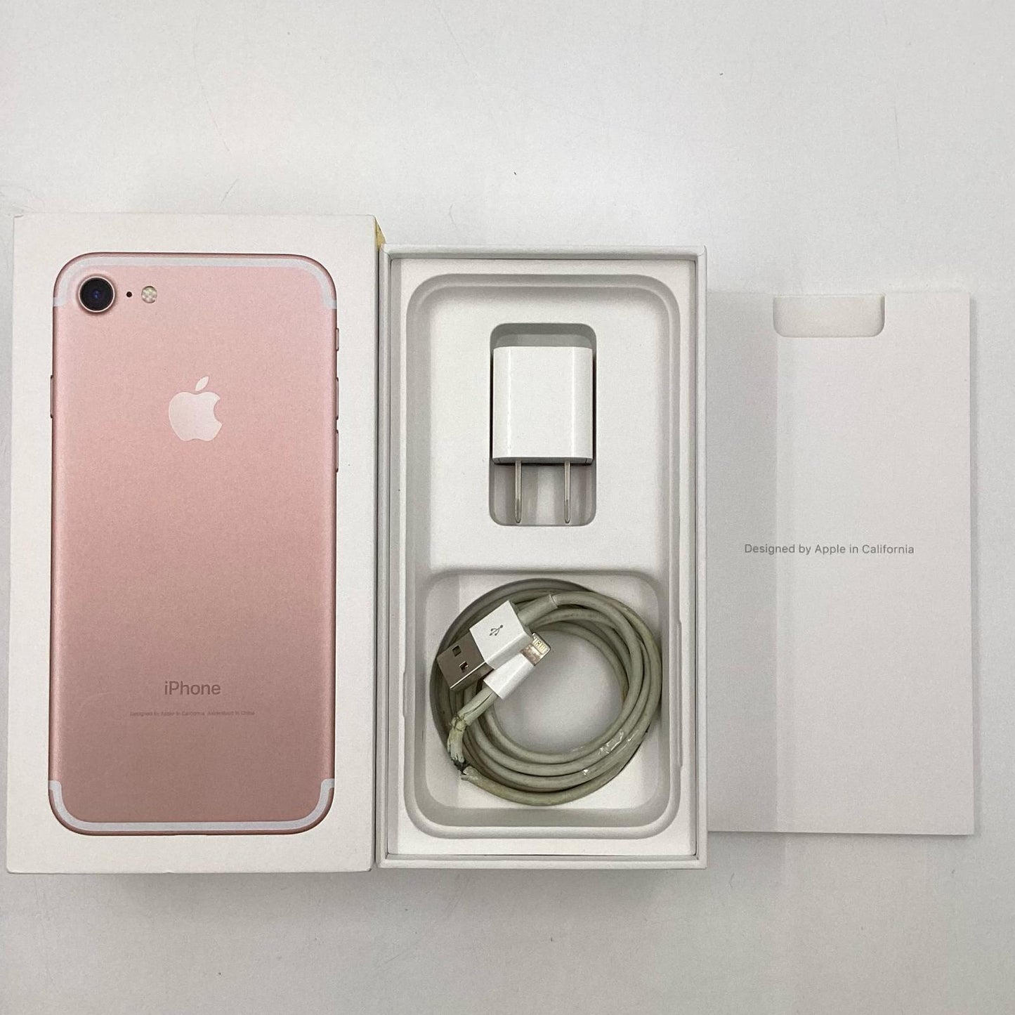 【全額返金保証】【最速発送】Apple iPhone iPhone 7 128GB ローズゴールド 白ロム 動作確認済 86%