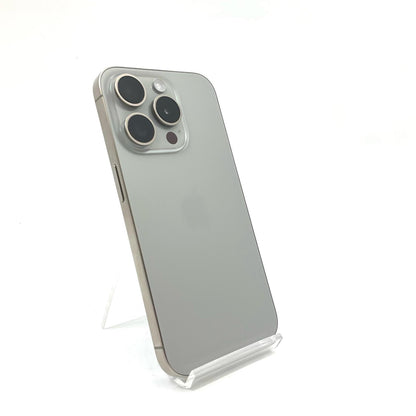 【全額返金保証】【最速発送】Apple iPhone iPhone 15 Pro 128GB ナチュラルチタニウム SIMフリー 白ロム 美品 動作確認済 92%