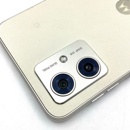 【全額返金保証】【最速発送】Motorola moto g 64y 5G 128GB バニラクリーム Y!mobile 白ロム 超美品 動作確認済