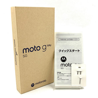 【全額返金保証】【最速発送】Motorola moto g 64y 5G 128GB バニラクリーム Y!mobile 白ロム 超美品 動作確認済
