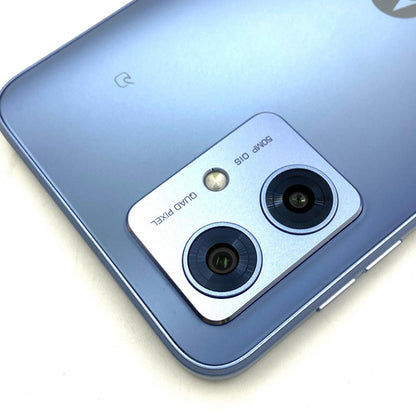 【全額返金保証】【最速発送】Motorola moto g 64y 5G 128GB シルバーブルー Y!mobile 白ロム 超美品 動作確認済