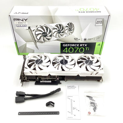 【全額返金保証】【最速発送】PNY グラフィックボード RTX 4070 Ti 12GB GDDR6X VCG4070T12TFWXPB1 美品 動作確認済