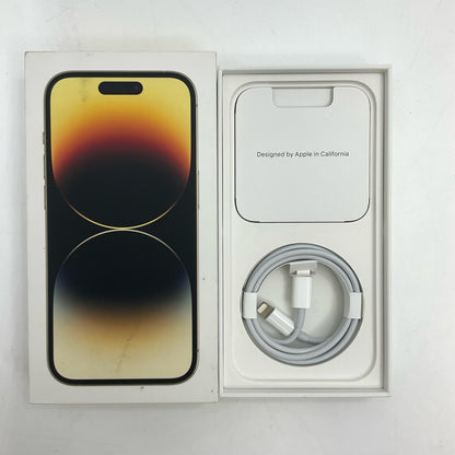 【全額返金保証】【最速発送】Apple iPhone iPhone 14 Pro 128GB ゴールド SIMフリー 白ロム 動作確認済 74%
