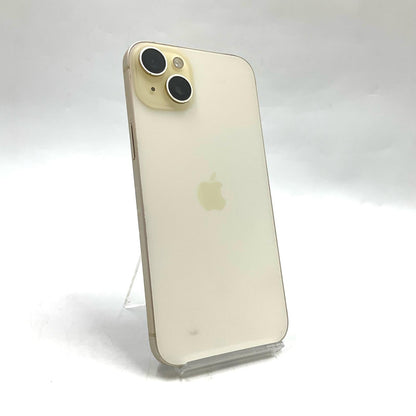 【全額返金保証】【最速発送】Apple iPhone iPhone 15 Plus 256GB イエロー au 動作確認済 83%