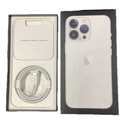 【全額返金保証】【最速発送】Apple iPhone iPhone 13 Pro 256GB シルバー au 白ロム 動作確認済 99%