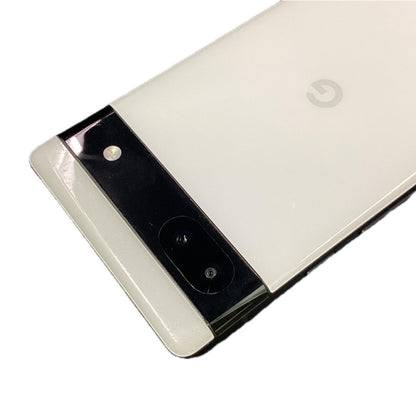 【全額返金保証】【最速発送】Google Pixel 6a 128GB チョーク SIMフリー GB17L 白ロム 動作確認済