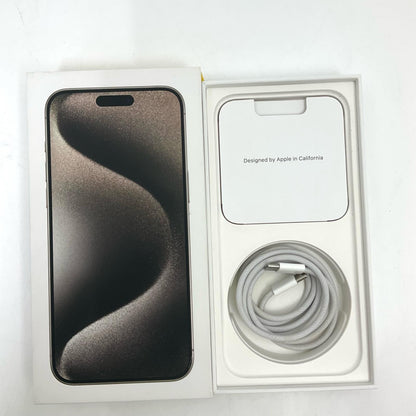 【全額返金保証】【最速発送】Apple iPhone iPhone 15 Pro Max 512GB ナチュラルチタニウム SIMフリー 白ロム 動作確認済 85%