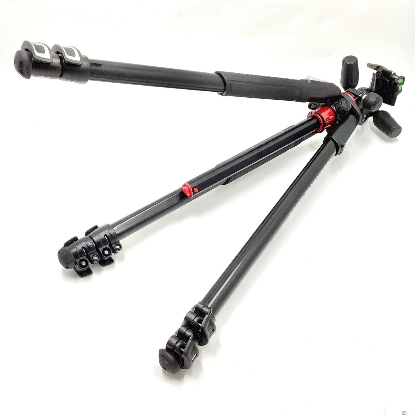 【全額返金保証】【最速発送】Manfrotto 055プロアルミニウム三脚3段+RC2付き3ウェイ雲台キット MK055XPRO3-3W 動作確認済