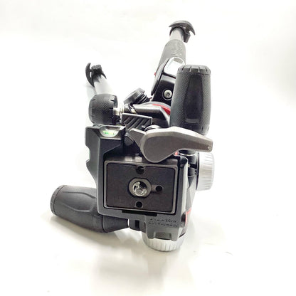 【全額返金保証】【最速発送】Manfrotto 055プロアルミニウム三脚3段+RC2付き3ウェイ雲台キット MK055XPRO3-3W 動作確認済