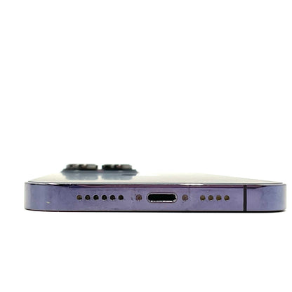 【全額返金保証】【最速発送】Apple iPhone iPhone 14 Pro Max 256GB ディープパープル SIMフリー 白ロム 動作確認済 82%